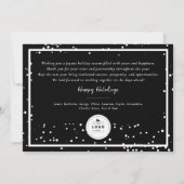 Seizoenskinderen Klassieke zegelfotobusiness Kaart (Achterkant)