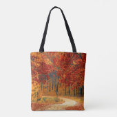 Seizoenskleuren in het najaar draagtas (Achterkant)