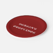 Seizoensroet Papieren Bordje (Gekanteld)