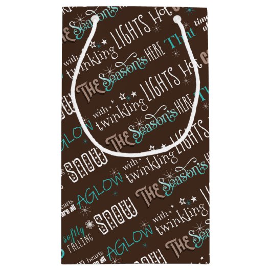 Seizoensschilderpatroon ID593 Klein Cadeauzakje (Achterkant)