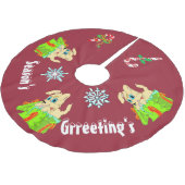 Seizoensschilderrok Kerstboom Rok (Gekanteld)