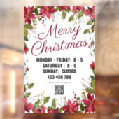 Seizoensseizoen met QR-code. Raamsticker (Vel 2)