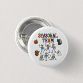 Seizoensteam Halloween Ronde Button 3,2 Cm (Voorkant /achterkant)