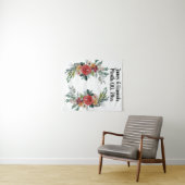 Seizoensweddenschap Achtergronddruppel, ceremonied Wandkleed (In Situ (horizontaal))