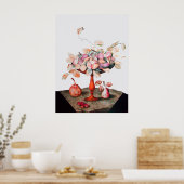 SEIZOENVRUCHTEN / JASMINEN EN DRUKJES POSTER (Keuken)