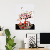 SEIZOENVRUCHTEN / JASMINEN EN DRUKJES POSTER (Thuiskantoor)