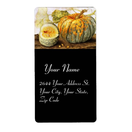 SEIZOENVRUCHTEN / POMPKINS ETIKET (Voorkant)