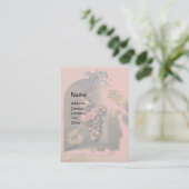 SEIZOENVRUCHTEN - PROSPERITEIT, roze rood Visitekaartje (Staand voorkant)