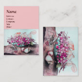 SEIZOENVRUCHTEN/STRAWBERRIES, PEARS Pink Blue Visitekaartje (Voorkant / Achterkant)