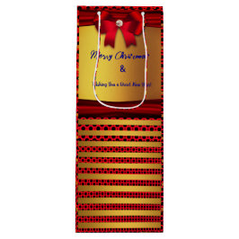 Seizoenwindenergie voor feestdagen - Nieuw jaar Wijn Cadeautas