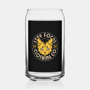 Séjour élégant Restez concentré Verre motivant Can