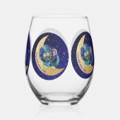 SÉJOURNER WILD MOON ENFANT Chien Chow verre à vin (Verso)