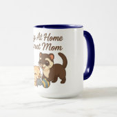 Séjournez À La Maison Ferret Maman Coffee Mug (Devant droit)