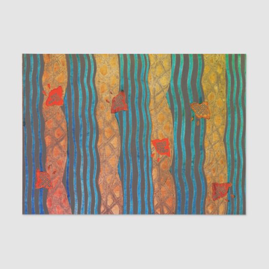 SEKAI JAPANESE WOODBLOCK-AFDRUKTEpapier Tissuepapier (Voorkant)