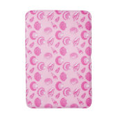 Sekells - Fuchsia roze en wit Badmat (Voorkant Verticaal)