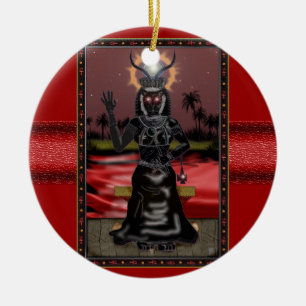 sekhmet-bint-em-ra keramisch ornament