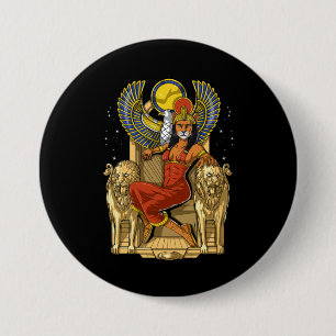 Sekhmet Egyptische lioness Goddess Ronde Button 7,6 Cm