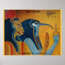 Sekhmet en Thoth Poster