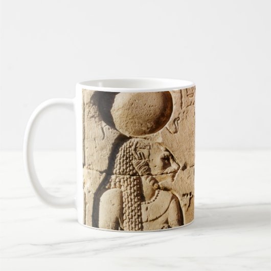 Sekhmet Lioness Hieroglyphic Koffiemok (Links)