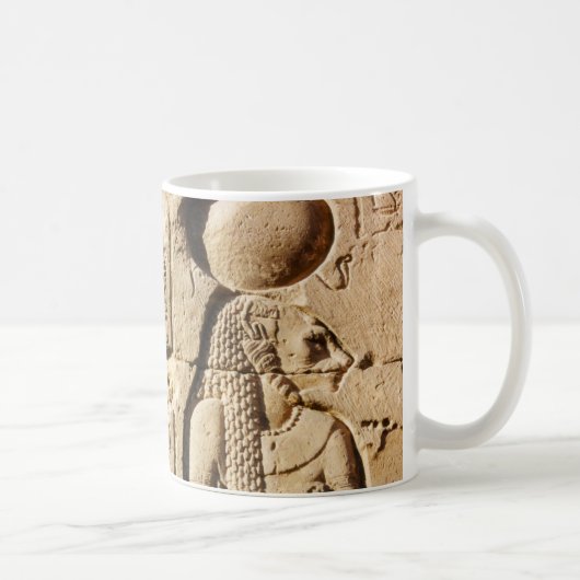 Sekhmet Lioness Hieroglyphic Koffiemok (Rechts)