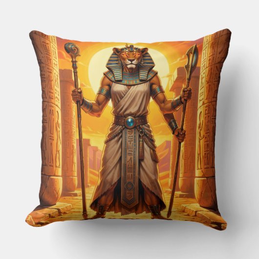 Sekhmet – Löwenköpfige Kriegsgöttin Kussen (Voorkant)