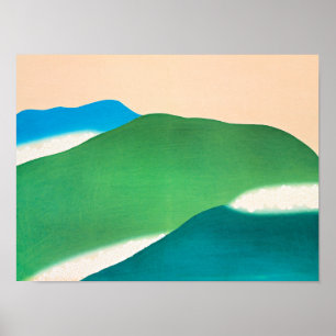 Sekka - Groene Bergen, kunstschilderij, Poster