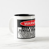 seksbier tweekleurige koffiemok (Voorkant links)