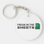 Sekspartner in bed sleutelhanger (Voorkant)