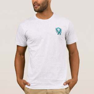 Seksuele asbest Awareness Ribbon Angel Custom Shir T-shirt