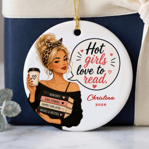 Seksuele Meisjes Liefhebben Lezen Ornament