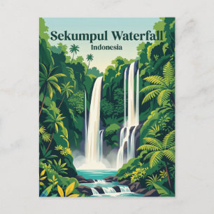 Sekumpul Waterval Indonesië Briefkaart