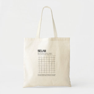 Selah Minimalistische Christelijke Boodschappentas Tote Bag