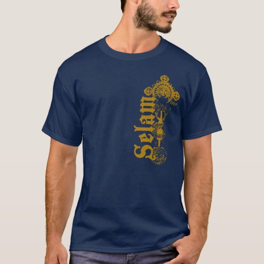 Selam - Hallo - in Gold T-shirt (Voorkant)
