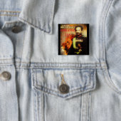 SELASSIE KIJKEN VIERKANTE BUTTON 5,1 CM (In situ)