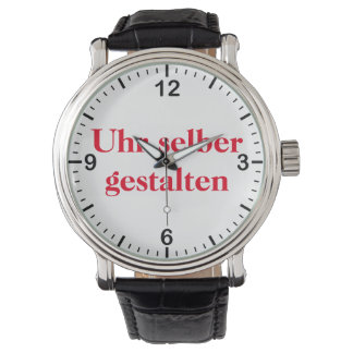 selber gestalten horloge