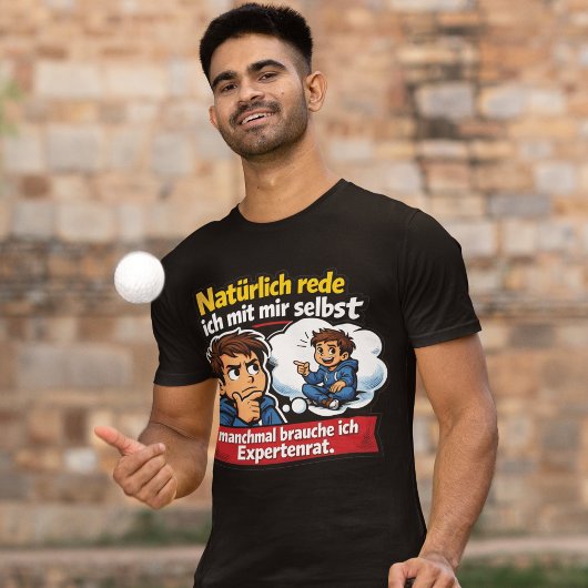 Selbstgespräch Humor Cartoon T-shirt
