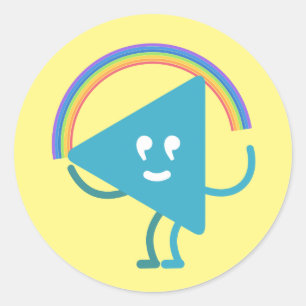 Selby Rainbow  Ronde Sticker