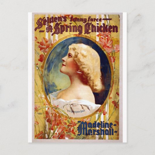 Selden's Funny Farce A Spring Chicken Briefkaart (Voorkant)