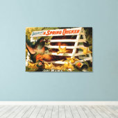 Selden's Funny Farce, een lentepick Canvas Afdruk (Insitu (Houten vloer))