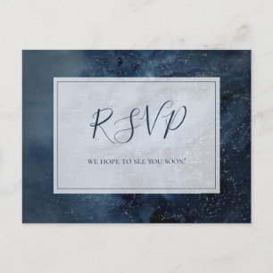 Selderige nachtelijke hemel met Lijst-bruiloft RSV Briefkaart