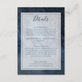 Selderige nachtelijke hemel met Lijst - details Informatiekaartje (Voorkant)