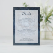 Selderige nachtelijke hemel met Lijst - details Informatiekaartje (Staand voorkant)