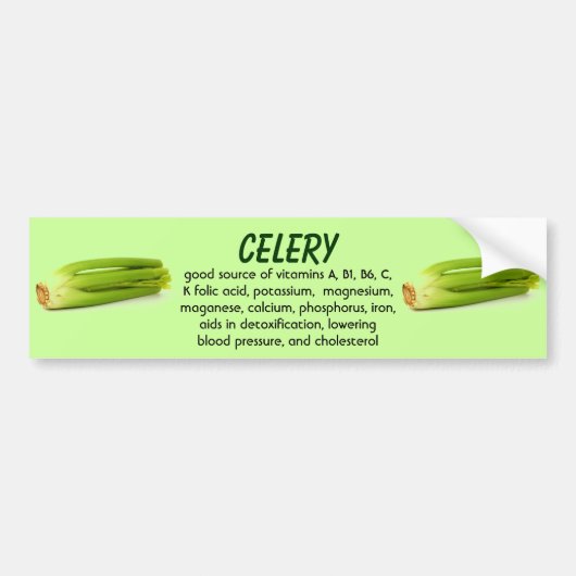 Selderij bumpersticker (Voorkant)