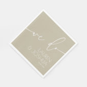 Selderij Poeder · Script Wedding Servet (Hoek)