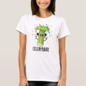 Selderijbont Funny Veggie Celery Pun T-shirt (Voorkant)