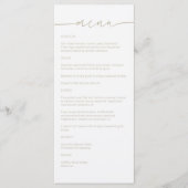 Selderijpoeder · Modern minimalistisch script brui Menu (Voorkant)