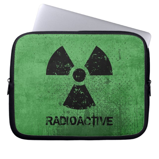 Select-A-Color-radioactieve graat Laptop Sleeve (Voorkant)