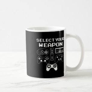 Selecteer Je Wapen Fun Videospel Shirt Controller Koffiemok