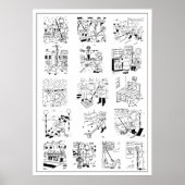 Selectie van Cartoons van het Man Funny Lollipop Poster (Voorkant)