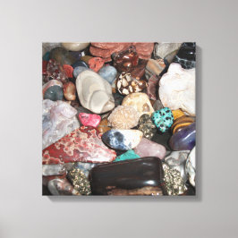 Selectie van gepolijst Rocks Canvas Afdruk